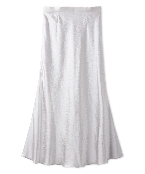 emmi（エミ）の「サテンナロースカート（スカート・レディース・ネイビー/ライトグレー/イエロー・1/0）」の18枚目の写真