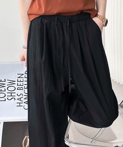 aimoha（アイモハ）の「シンプルワイドパンツ（その他パンツ・レディース・チョコ/ブラック/オフホワイト・MEDIUM/LARGE/SMALL）」の16枚目の写真