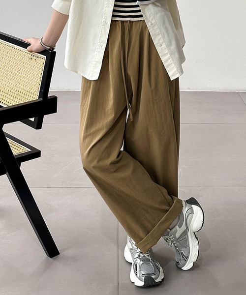aimoha（アイモハ）の「シンプルワイドパンツ（その他パンツ・レディース・チョコ/ブラック/オフホワイト・MEDIUM/LARGE/SMALL）」の21枚目の写真