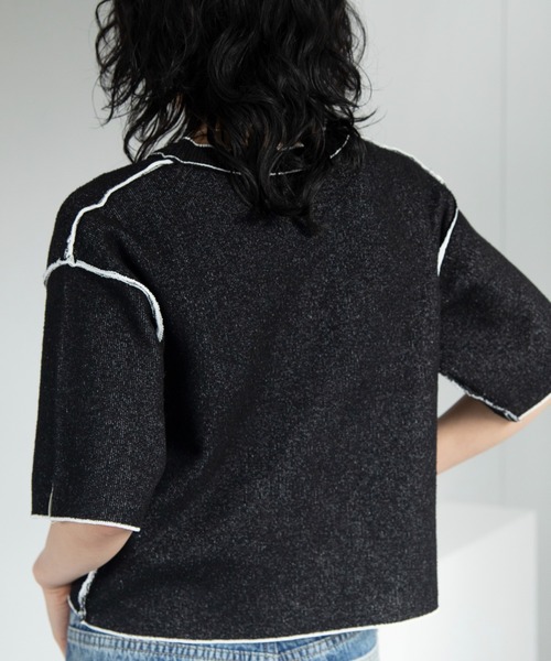 【美品未使用】cft. ダブルフェイスカバーニット　リバーシブルニット ダブルフェイスリバーシブルニット（ニット/セーター）｜VACANCY