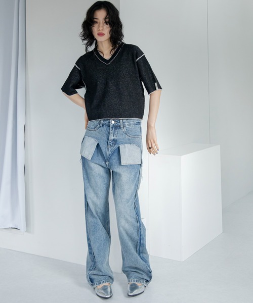 【美品未使用】cft. ダブルフェイスカバーニット　リバーシブルニット ダブルフェイスリバーシブルニット（ニット/セーター）｜VACANCY