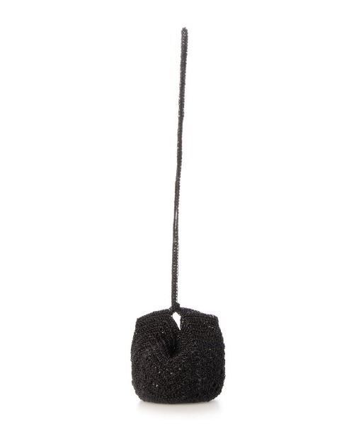 cache cache(カシュ カシュ)の「カシュカシュ cachecache / メタリック糸手編みポシェット(ショルダーバッグ・レディース・ゴールド/ブラック/シルバー・FREE)」の6枚目の写真