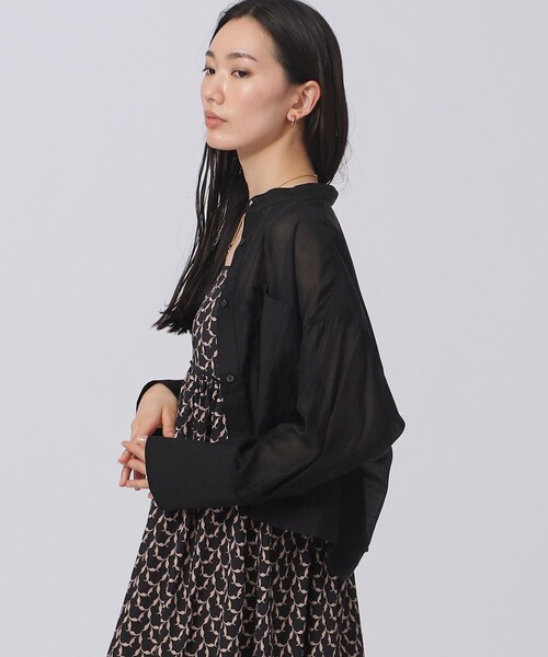 スコットクラブ購入 シアーシャツ♡ セール】シアークロップドシャツ（シャツ/ブラウス）｜GALLEST