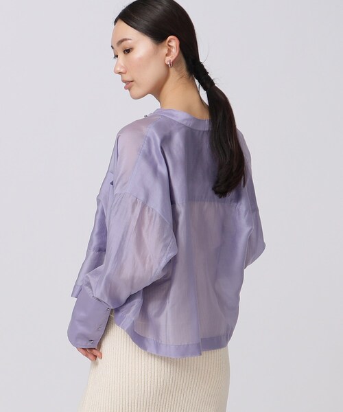 スコットクラブ購入 シアーシャツ♡ セール】シアークロップドシャツ（シャツ/ブラウス）｜GALLEST