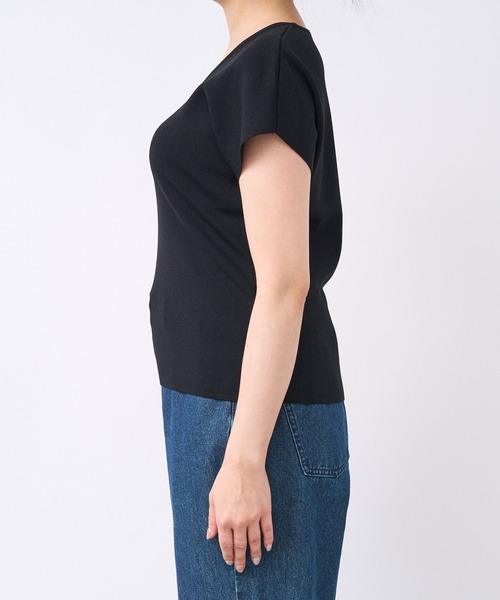 RIVE DROITE（リヴドロワ）の「クールタッチUネックフレンチニット（ニット/セーター・レディース・ブラック/ブラウン/オフホワイト・FREE）」の22枚目の写真