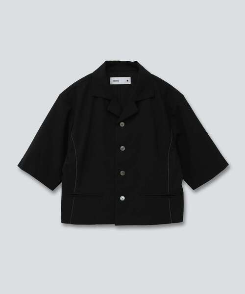 CONVERSE TOKYO（コンバーストウキョウ）の「【SET UP】STITCH SHORT SHIRT（シャツ/ブラウス・レディース・ブラウン/ブラック・FREE）」の2枚目の写真