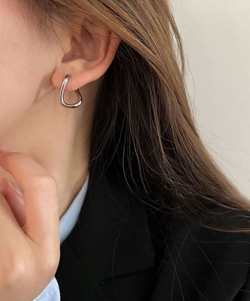 MEJURI ラウンドトパーズフープピアス 関税＆送料込み pierce-11017-1.jpg