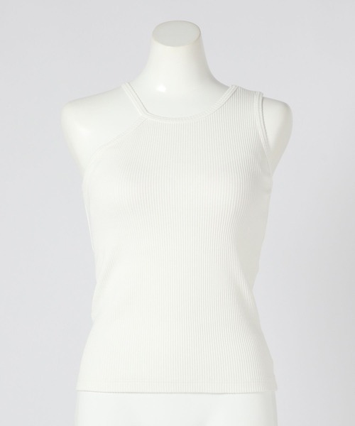 bijorie(ビジュリィ)の「【bijorie】カップ付きアシメアメスリ/NEW BASIC 24SS(タンクトップ・レディース・ブラック/オフホワイト/キャメル・M/L/LG)」の10枚目の写真