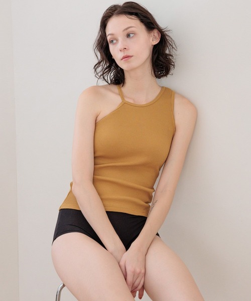 セール】【bijorie】カップ付きアシメアメスリ／NEW BASIC 24SS