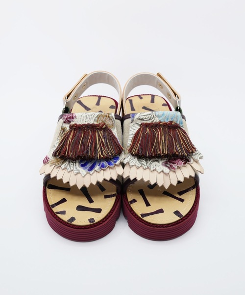 JUCO.（ジュコ）の「フラワーベットサンダル（サンダル・レディース・ボルドー・24.5cm/23.5cm/22.5cm）」の8枚目の写真