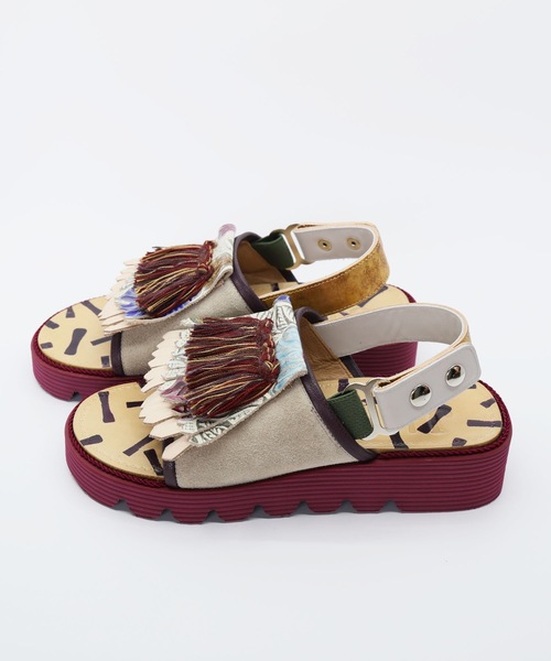 JUCO.（ジュコ）の「フラワーベットサンダル（サンダル・レディース・ボルドー・24.5cm/23.5cm/22.5cm）」の9枚目の写真