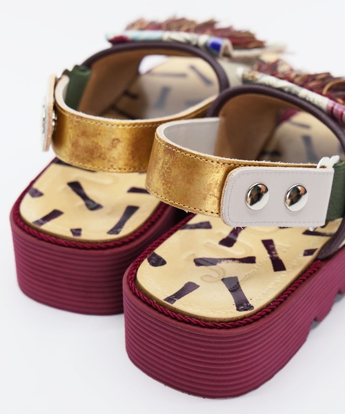 JUCO.（ジュコ）の「フラワーベットサンダル（サンダル・レディース・ボルドー・24.5cm/23.5cm/22.5cm）」の13枚目の写真