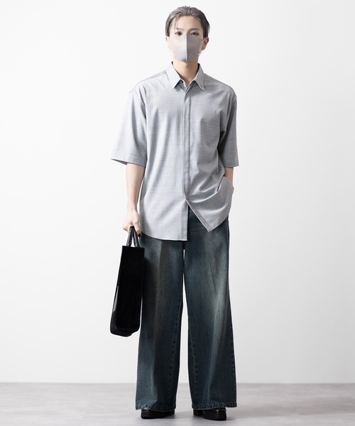 CLEL（クレイル）の「【CLEL core.】Super 110 wool silk 2way short