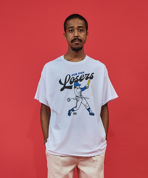 SUB POP(サブポップ)の「S/S PRINT TEE "LOSERS" / ショートスリーブ プリント ティー "ルーザーズ”(Tシャツ/カットソー・メンズ・ホワイト・MEDIUM/SMALL/X-LARGE/LARGE)」の1枚目の写真