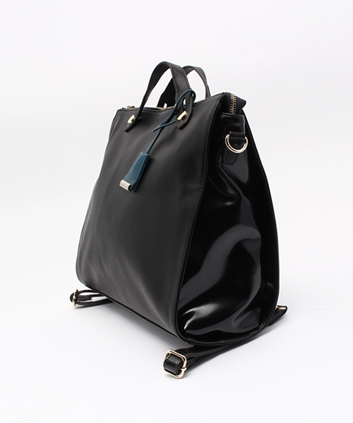 PAPILLONNER（パピヨネ）の「【WEB限定価格】スクエアボストンリュック（バックパック/リュック・レディース・ベージュ/ブラック/ボルドー・FREE）」の16枚目の写真