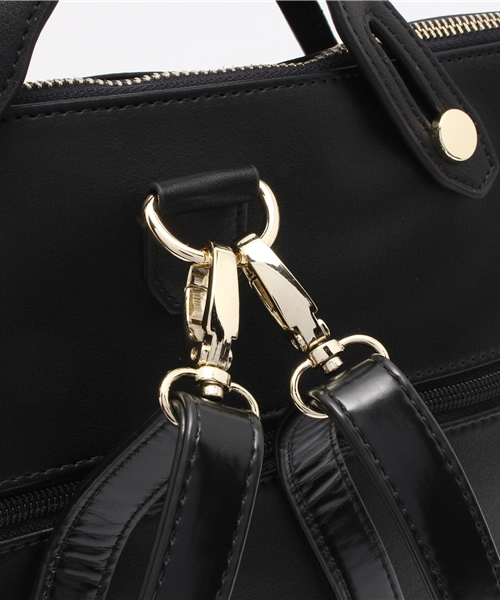 PAPILLONNER（パピヨネ）の「【WEB限定価格】スクエアボストンリュック（バックパック/リュック・レディース・ベージュ/ブラック/ボルドー・FREE）」の8枚目の写真