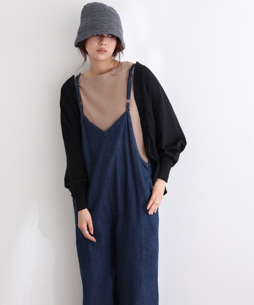 ElegChic(エレグシック)の「キーネックドルマンカーディガン(カーディガン/ボレロ・レディース・ブラック/グレイッシュベージュ/オフホワイト/ネイビー・M/XL/4L)」の5枚目の写真
