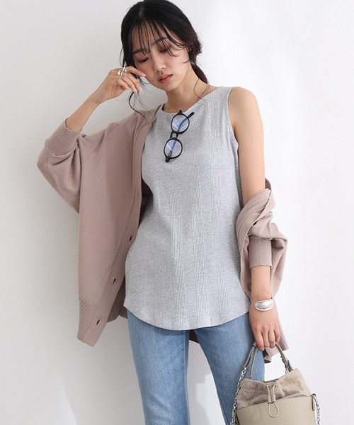 ElegChic(エレグシック)の「キーネックドルマンカーディガン(カーディガン/ボレロ・レディース・ブラック/グレイッシュベージュ/オフホワイト/ネイビー・M/XL/4L)」の17枚目の写真