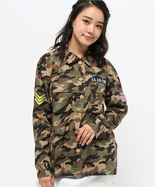 WEGO（ウィゴー）の「WEGO/ミリタリーシャツ（シャツ/ブラウス・レディース・カーキ/その他1・FREE）」の16枚目の写真