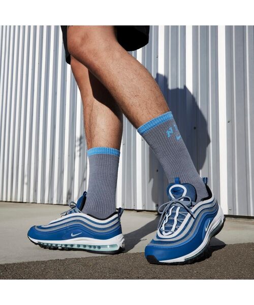 NIKE(ナイキ)の「ナイキ エア マックス 97 メンズシューズ / Nike Air Max 97 Men's Shoes<24.5-29cm 展開>(スニーカー・メンズ・ブルー系その他・28/27.5/27/26.5/26/25.5/25/24.5/29/28.5)」の9枚目の写真