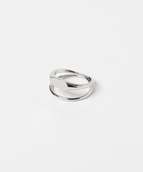 SMELLY（スメリー）の「ダブルラインリング（リング・メンズ・シルバー・18）」の5枚目の写真