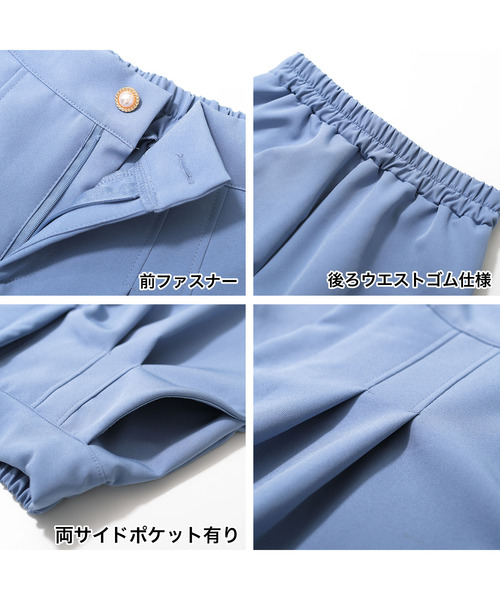 RiCO SUCRE(リコシュクレ)の「タックフレアショートパンツ(その他パンツ・キッズ・ブラック/サックスブルー/オフホワイト・160/130/140/165/150)」の7枚目の写真