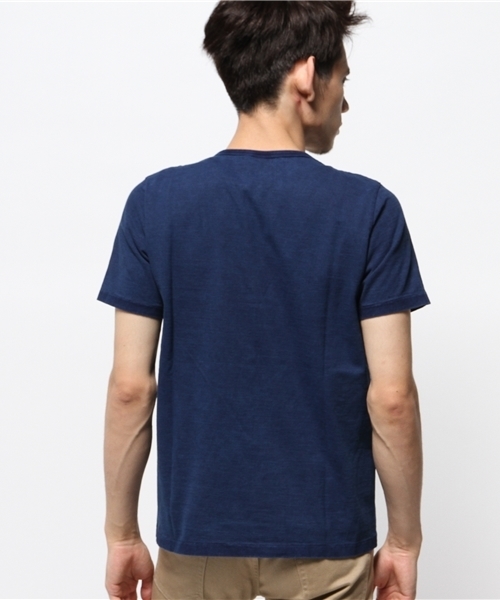 Denime（ドゥニーム）の「INDIGO DYE PK TEE（Tシャツ/カットソー・メンズ・インディゴブルー・MEDIUM/SMALL/LARGE）」の4枚目の写真