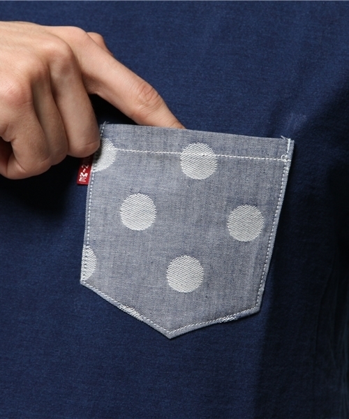 Denime（ドゥニーム）の「INDIGO DYE PK TEE（Tシャツ/カットソー・メンズ・インディゴブルー・MEDIUM/SMALL/LARGE）」の7枚目の写真