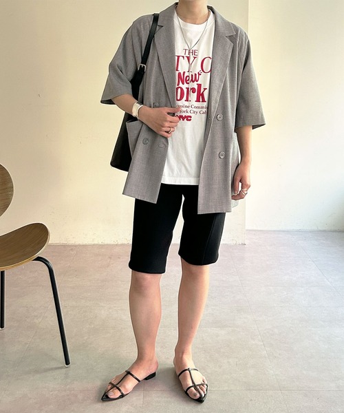 SHENERY（シーナリー）の「5分袖ダブルジャケット（テーラード