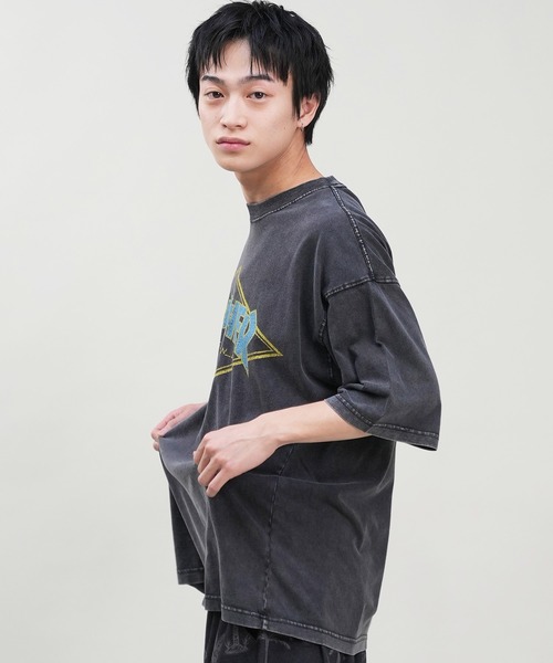 【ムラサキスポーツ限定】THRASHER/スラッシャー 半袖Tシャツ ブランドロゴ ピグメント加工 THMM-24SMSST01（Tシャツ/カットソー）｜THRASHER（スラッシャー）