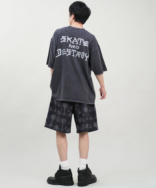 【ムラサキスポーツ限定】THRASHER/スラッシャー 半袖Tシャツ ブランドロゴ ピグメント加工 THMM-24SMSST01（Tシャツ/カットソー）｜THRASHER（スラッシャー）
