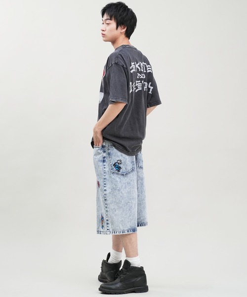 【ムラサキスポーツ限定】THRASHER/スラッシャー 半袖Tシャツ ブランドロゴ ピグメント加工 THMM-24SMSST01（Tシャツ/カットソー）｜THRASHER（スラッシャー）