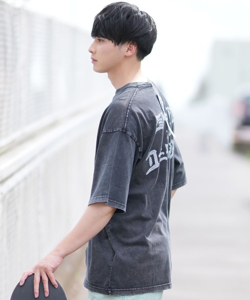 【ムラサキスポーツ限定】THRASHER/スラッシャー 半袖Tシャツ ブランドロゴ ピグメント加工 THMM-24SMSST01（Tシャツ/カットソー）｜THRASHER（スラッシャー）