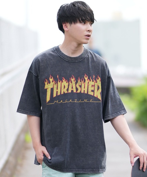 セール】【ムラサキスポーツ限定】THRASHER/スラッシャー 半袖Tシャツ