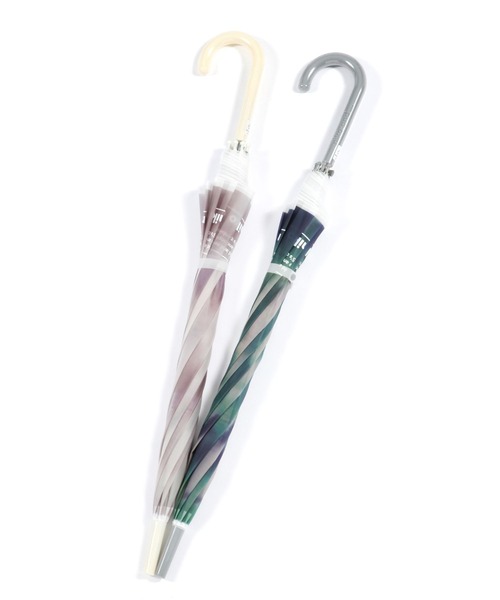 niko and...（ニコアンド）の「オリジナルタイダイ柄ビニール傘（長傘・レディース・ベージュ/ブルー・0）」の10枚目の写真