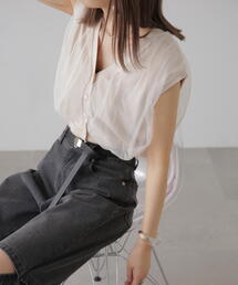 FREE'S MART | ◆前後2WAYチュールレイヤードノースリーブニット(ベスト)