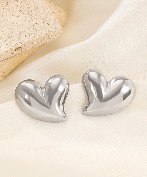c.u.l（シーユーエル）の「ハートモチーフ ピアス（両耳用） cula896（ピアス（両耳用）・レディース・シルバー・FREE）」の4枚目の写真