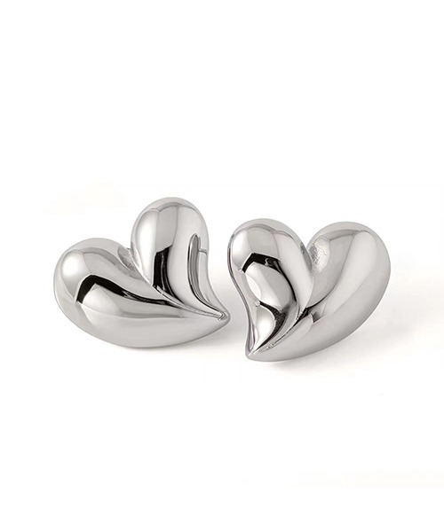 c.u.l（シーユーエル）の「ハートモチーフ ピアス（両耳用） cula896（ピアス（両耳用）・レディース・シルバー・FREE）」の5枚目の写真