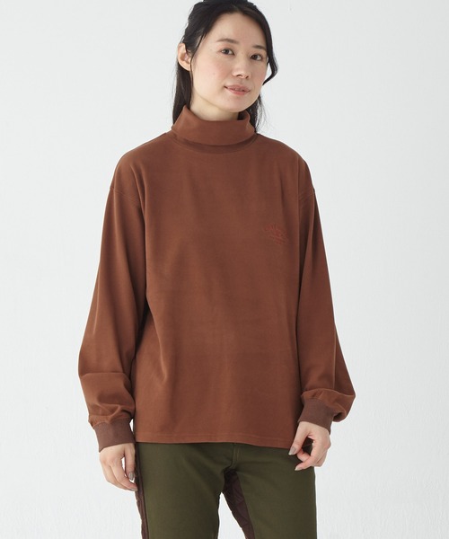 KRIFF MAYER Lady's Collection(クリフメイヤーレディースコレクション)の「もちのびタートルネックロンT(Tシャツ/カットソー・レディース・ブルーグリーン/ブラック/グレー/ナチュラル/カラフル/ブラウン・LARGE/MEDIUM)」の1枚目の写真