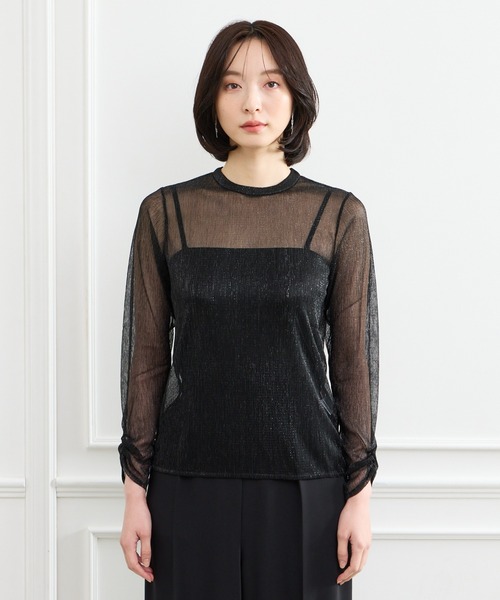 AIMER（エメ）の「プチハイネックラメトップス（Tシャツ/カットソー・レディース・ブラック・LARGE/MEDIUM）」の14枚目の写真