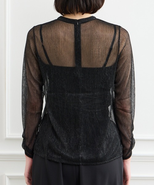 AIMER（エメ）の「プチハイネックラメトップス（Tシャツ/カットソー・レディース・ブラック・LARGE/MEDIUM）」の10枚目の写真