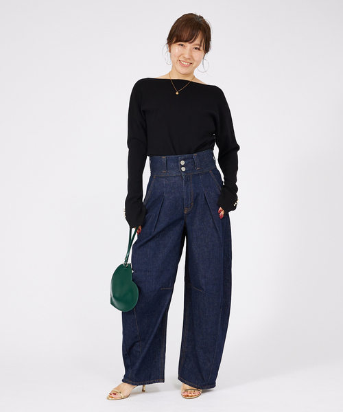 YAHKI（ヤーキ）の「【YAHKI/ヤーキ】SOFTO W FACE ハートクラッチバック（クラッチバッグ・レディース・ブラック/ダークグリーン・フリー）」の12枚目の写真