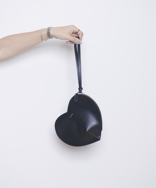 YAHKI（ヤーキ）の「【YAHKI/ヤーキ】SOFTO W FACE ハートクラッチバック（クラッチバッグ・レディース・ブラック/ダークグリーン・フリー）」の16枚目の写真