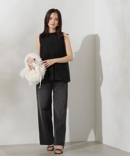 PROPORTION BODY DRESSING（プロポーションボディドレッシング）の「プリーツブラウス / 1214210705（シャツ/ブラウス・レディース・ブラック/グレー/ピンク・FREE）」の18枚目の写真