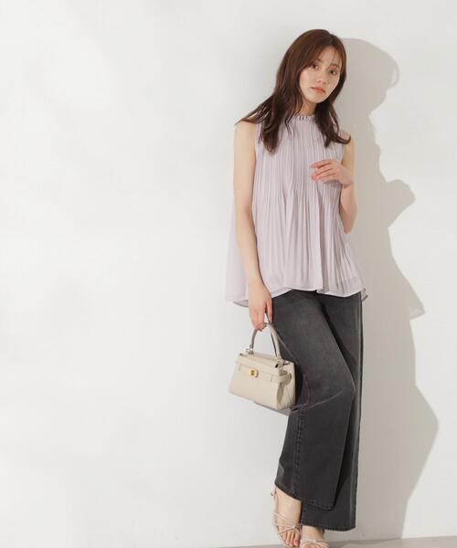 PROPORTION BODY DRESSING（プロポーションボディドレッシング）の「プリーツブラウス / 1214210705（シャツ/ブラウス・レディース・ブラック/グレー/ピンク・FREE）」の14枚目の写真