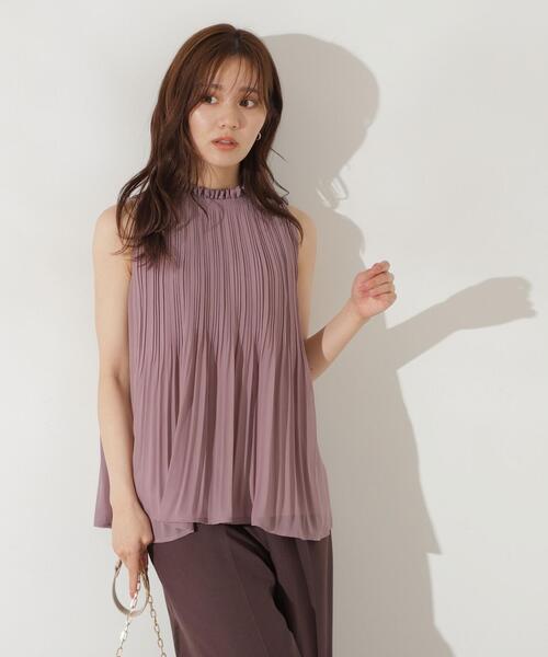 PROPORTION BODY DRESSING（プロポーションボディドレッシング）の「プリーツブラウス / 1214210705（シャツ/ブラウス・レディース・ブラック/グレー/ピンク・FREE）」の8枚目の写真