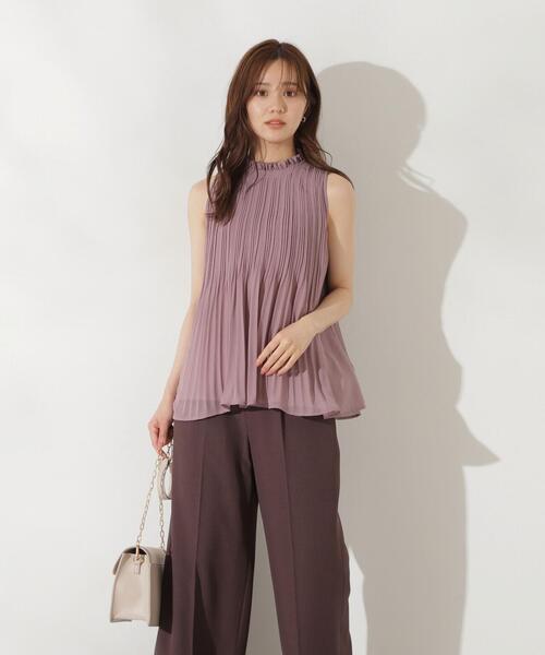 PROPORTION BODY DRESSING（プロポーションボディドレッシング）の「プリーツブラウス / 1214210705（シャツ/ブラウス・レディース・ブラック/グレー/ピンク・FREE）」の7枚目の写真