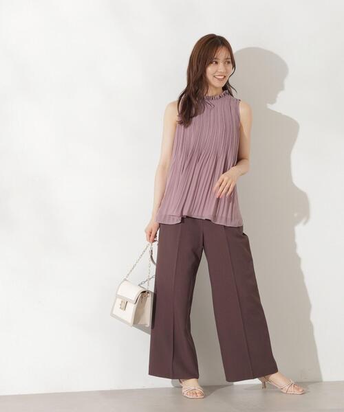 PROPORTION BODY DRESSING（プロポーションボディドレッシング）の「プリーツブラウス / 1214210705（シャツ/ブラウス・レディース・ブラック/グレー/ピンク・FREE）」の6枚目の写真