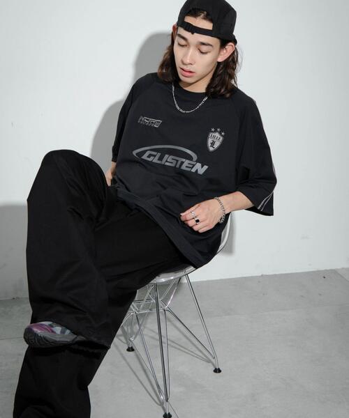 WEGO（ウィゴー）の「WEGO/ゲームロゴスリーブラインT（Tシャツ/カットソー・メンズ・ホワイト/ブラック/アイボリー/ネイビー/ピンク・MEDIUM/LARGE）」の21枚目の写真