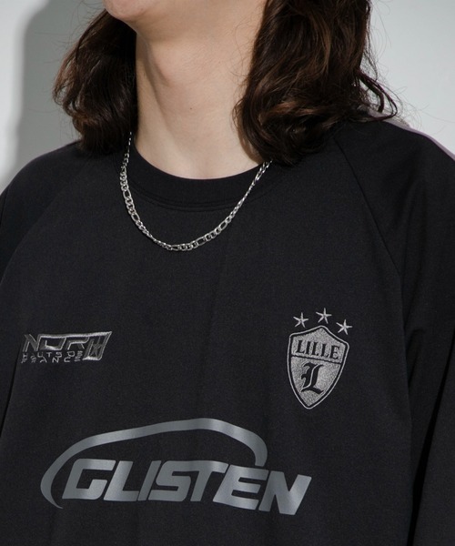 WEGO（ウィゴー）の「WEGO/ゲームロゴスリーブラインT（Tシャツ/カットソー・メンズ・ホワイト/ブラック/アイボリー/ネイビー/ピンク・MEDIUM/LARGE）」の9枚目の写真